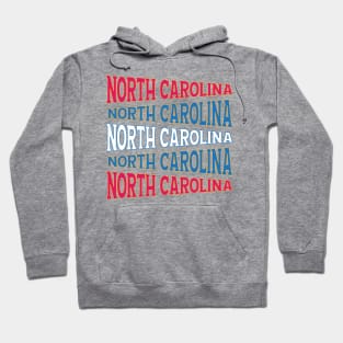 TEXT ART USA NORTH CAROLINA Hoodie